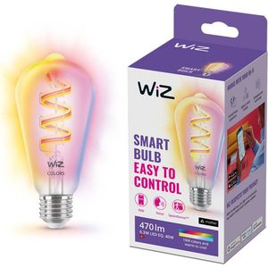 WiZ Edison Filament - Slimme LED-verlichting - Gekleurd en Wit licht - E27 - 40W - Transparant - Wi-Fi