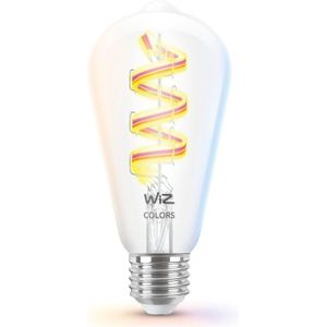 WiZ Edison Filament - Slimme LED-verlichting - Gekleurd en Wit licht - E27 - 40W - Transparant - Wi-Fi