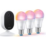 WiZ Home Monitoring starterkit - 3 smart lampen + IP camera