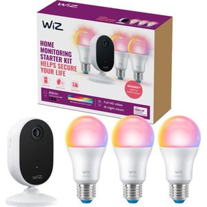 WiZ Home Monitoring starterkit - 3 smart lampen + IP camera