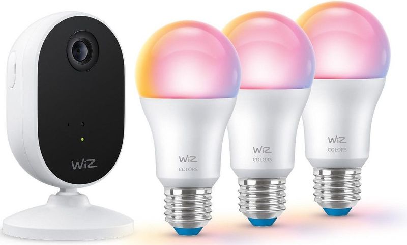 WiZ Home Monitoring starterkit - 3 smart lampen + IP camera