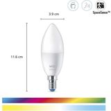 WiZ Kaarslamp 3-pack - Slimme LED-Verlichting - Gekleurd en Wit Licht - E14 - 40W - mat - Wi-Fi