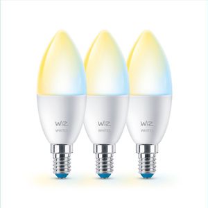 WiZ Candle 4.9W E14 Tunable White Wi-Fi 3-pack