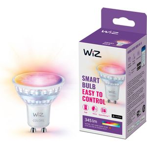 WiZ - GU10 LED Spot - Slimme Verlichting - Gekleurd en Wit Licht - Glas - Wi-Fi