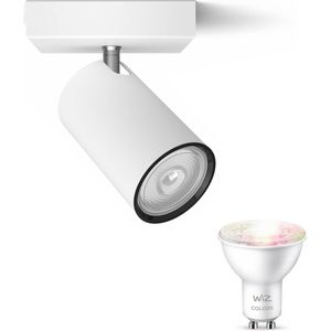 Philips myLiving Kosipo Opbouwspot - Wit - 1 Lichtpunt - Spotje Opbouw - Incl. WiZ Gu10 gekleurd licht