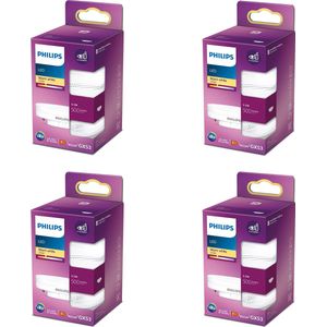 Philips Voordeelverpakking - GX53 - LED Spotlamp - 40W - Niet Dimbaar - Warmwit Licht - Set van 4 Stuks