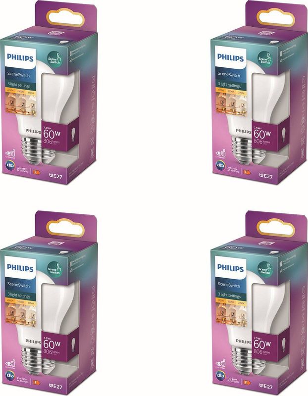 Philips - SceneSwitch - LED-Lamp - Warm Wit - E27-Fitting