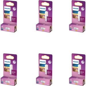 Philips Voordeelverpakking - G9 - LED Capsulelamp - 40W - Dimbaar - Warmwit Licht - Set van 6 Stuks