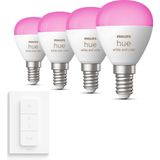 Philips - Hue White and Color Ambiance Kogellampen - Multicolor - LED - 4 Stuks