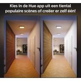 Philips Hue Aurelle - paneellamp - warm- tot koelwit licht - zwart - vierkant