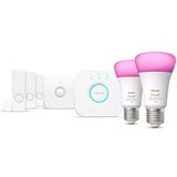 Philips Hue Secure Starterkit - Wit en Gekleurd Licht - E27 - Slimme Verlichting en Beveiliging