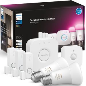 Philips Hue Secure Startpakket E27 White Ambiance 2-Pack + Sensoren