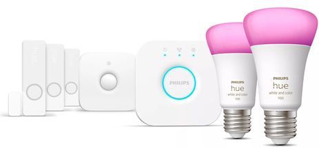 Philips Hue Secure Starterkit - Wit en Gekleurd Licht - E27 - Slimme Verlichting en Beveiliging