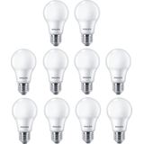 10x Philips LED lamp E27 | Peer A60 | Mat | 2700K | 4.9W (40W)