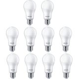 10x Philips LED lamp E27 | Peer A60 | Mat | 6500K | 13W (100W)