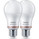Philips Full kleur Smart LED Lamp 60W E27 2 Stuks
