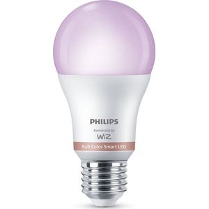 Philips Smart LED Lamp 2-pack - Slimme LED-Verlichting - Gekleurd en Wit Licht - E27 - 60W - Mat - Wi-Fi