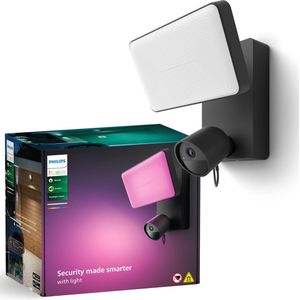 Philips Hue Secure verstraler met beveiligingscamera - zwart