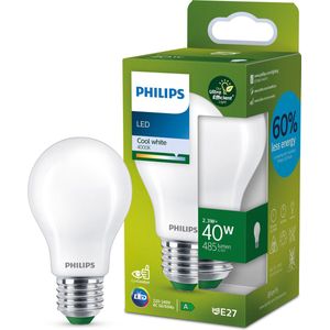 Philips LED lamp E27 | Peer A60 | Ultra Efficient | Mat | 4000K | 2.3W (40W)