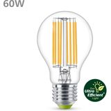 Philips Ultra Efficient LED lamp Transparant - 60 W - E27 - Warmwit licht