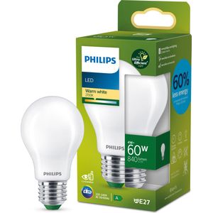 Philips LED lamp E27 | Peer A60 | Ultra Efficient | Mat | 2700K | 4W (60W)