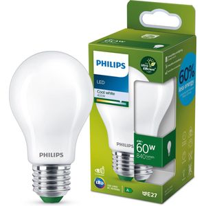 Philips Ultra Efficient LED lamp Mat - 60 W - E27 - Koelwit licht