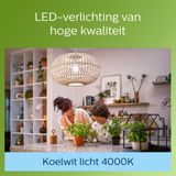 Philips - Peerlamp - Wit - E27 - 5.2W - 4000K - 1095 Lumen