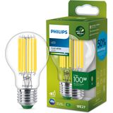 Philips Ultra Efficient LED lamp Transparant - 100 W - E27 - Koelwit licht