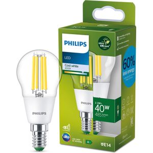 Philips LED lamp E14 | Kogel P45 | Ultra Efficient | Filament | Helder | 4000K | 2.3W (40W)