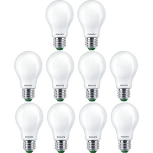 10 stuks | Philips LED Peer 5.2W 1095lm 2700K Mat Niet-Dimbaar | Energielabel A | E27 | Extra Warm Wit | 5.2 watt | 50.000 Branduren