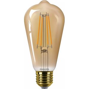 Philips - LED Edison Goud - 48 W - E27 - Extra Warmwit Licht