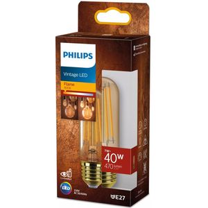 Philips - Buislamp - Goud - E27 - Flamewit Licht - 7W