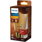 Philips - LED Filamentlamp - Goud - E27-fitting - Warmwit Licht