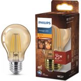 Philips LED lamp E27 | Peer A60 | Filament | Goud | 1800K | 3.1W (25W)