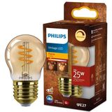 Philips LED Kogellamp Spiraal Goud - 25 W - E27 - Dimbaar extra warmwit licht