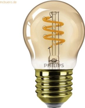 Philips LED Kogellamp Spiraal Goud - 25 W - E27 - Dimbaar extra warmwit licht