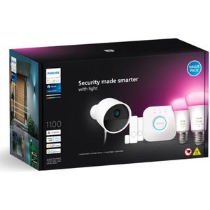 Philips Hue Secure starterkit - wit en gekleurd licht - E27