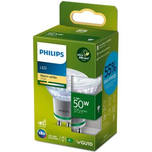 Philips GU10 LED spot | Ultra Efficient | 2700K | 2.1W (50W)