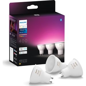Philips Hue Spot - wit en gekleurd licht - 3 pack - GU10