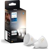 Philips Hue Spot - Warm tot Koelwit Licht - 2 Pack - GU10