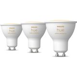 Philips Hue Spot - Warm tot Koelwit Licht - 3 Pack - GU10 - Slimme Verlichting