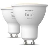 Philips Hue Spot - Warmwit Licht - 2 Pack - GU10 - Slimme Verlichting