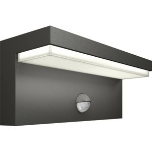 Philips Bustan wandlamp - Ultra Efficient - antraciet - met sensor - 3,8W