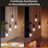Philips - Hue Filament Standaardlamp - Warm tot Koelwit Licht - E27 - 3-Pack