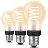 Philips - Hue Filament Standaardlamp - Warm tot Koelwit Licht - E27 - 3-Pack