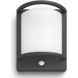 Philips Samondra wandlamp - Ultra Efficient - antraciet - met sensor - 3,8W