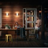 Philips Python wandlamp - Ultra Efficient - RVS - met sensor - 3,8W