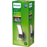 Philips Splay wandlamp - Ultra Efficient - antraciet - met sensor - 3,8W