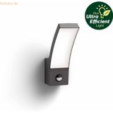 Philips Splay wandlamp - Ultra Efficient - antraciet - met sensor - 3,8W