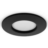 Philips Hue platte inbouwspot wit en gekleurd licht Ø90mm zwart